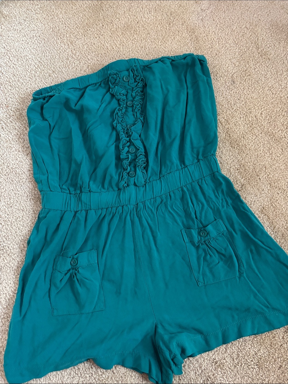 Forever 21 teal romper